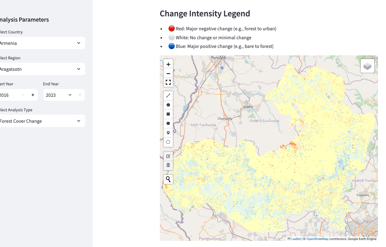 Geospatial Forestation Analysis